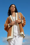 Lana Grossa CARDIGAN I STANGMASKEHULMØNSTER Soft Cotton