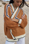 Lana Grossa CARDIGAN I STANGMASKEHULMØNSTER Soft Cotton