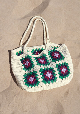 SHOPPER MED GRANNY-SQUARES Organico fra Lana Grossa
