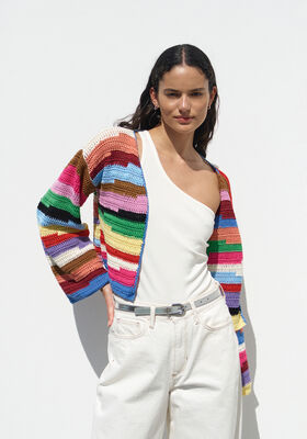 CARDIGAN I STANGMASKER Cotone & Elastico fra Lana Grossa