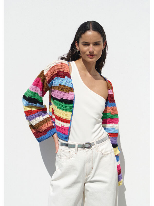 Lana Grossa CARDIGAN I STANGMASKER Cotone & Elastico