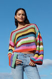 Lana Grossa LANGÆRMET SWEATER I STANGMASKER Cotone & Elastico