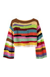 Lana Grossa LANGÆRMET SWEATER I STANGMASKER Cotone & Elastico