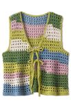 Lana Grossa HÆKLET VEST Natural Cotton - Hækleopskrift (NO)