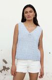 Lana Grossa HÆKLET TOP Natural Cotton - Hækleopskrift (NO)