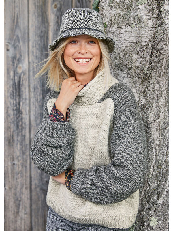 Lana Grossa PULLOVER Landlust Winterwolle - Strikkeopskrift (NO)