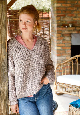PULLOVER Landlust Winterwolle - Strikkeopskrift (NO) fra Lana Grossa