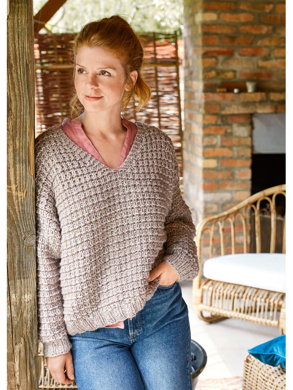 Lana Grossa PULLOVER Landlust Winterwolle - Strikkeopskrift (NO)