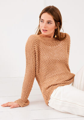 PULLOVER Linarte - Strikkeopskrift (SE) fra Lana Grossa