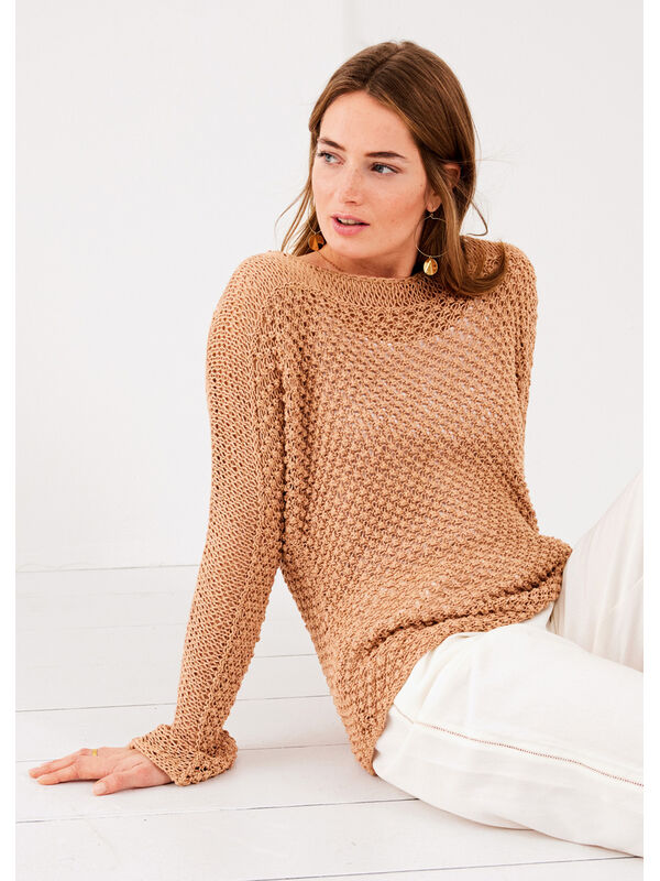 Lana Grossa PULLOVER Linarte - Strikkeopskrift (SE)