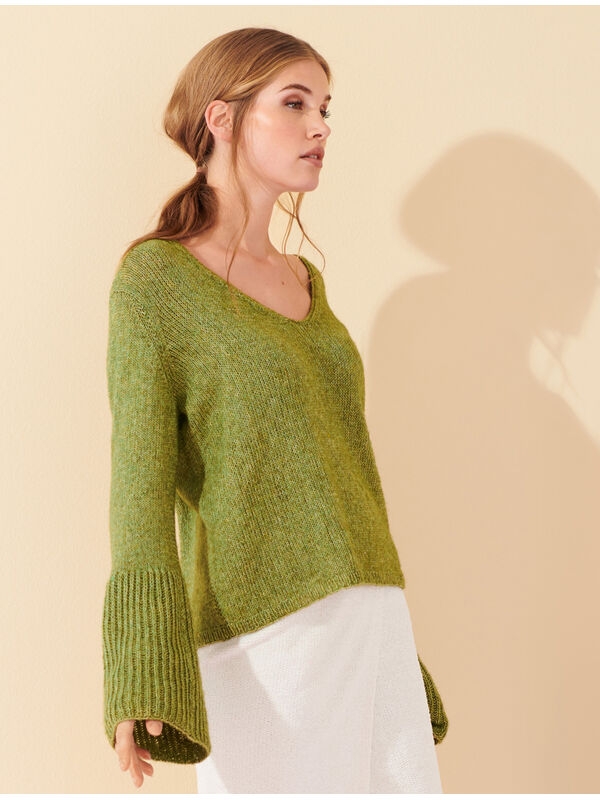 Lana Grossa PULLOVER Ecopuno - Strikkeopskrift (NO)