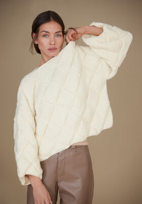 ENTRELAC-PULLOVER Cool Merino Big fra Lana Grossa