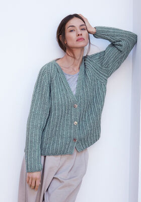 RAGLAN-JAKKE New Classic fra Lana Grossa