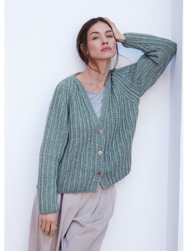 Lana Grossa RAGLAN-JAKKE New Classic