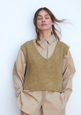 SLIPOVER MED V-HALS New Classic fra Lana Grossa
