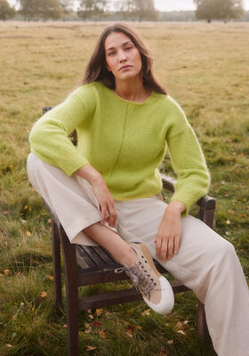 PULLOVER Ecopuno & Silkhair fra Lana Grossa