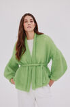 Lana Grossa TOP-DOWN CARDIGAN MED SJALSKRAVE Silkhair