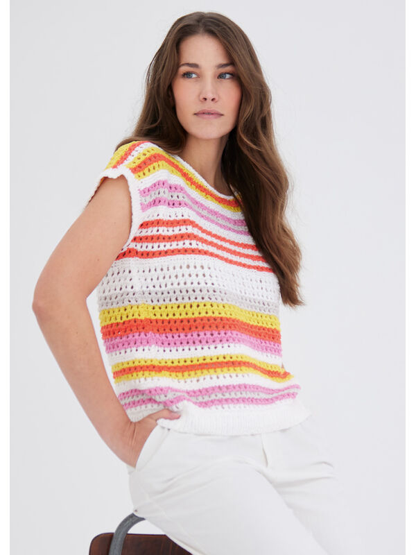 Lana Grossa STRIBET BLUSE Riccio