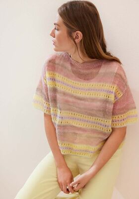T-SHIRT Silkhair & Cottonhair fra Lana Grossa