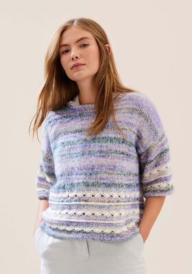 PULLOVER Ecopuno, Cottonhair & Summer Softness fra Lana Grossa
