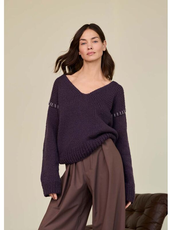 Lana Grossa V-PULLOVER Winter Softness