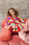 Lana Grossa V-PULLOVER MED STRIBER Basta, Bottoni & Summer Softness