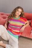 Lana Grossa SLIPOVER MED STRIBER Basta, Bottoni & Summer Softness