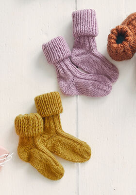 BABYSOKKER Meilenweit 50g Cashmere - Strikkeopskrift (NO) fra Lana Grossa
