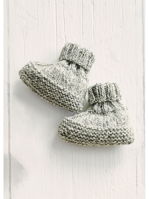 Lana Grossa BABYSOKKER Meilenweit 6-fach 150g Mouliné - Strikkeopskrift (NO)