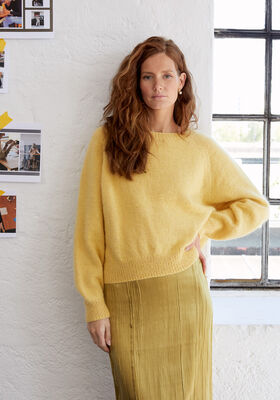 TOP-DOWN-PULLOVER IDA I Cool Wool & Silkhair  fra Lana Grossa