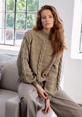 TOP-DOWN-PULLOVER HANNAH I Cool Wool Big Vintage  fra Lana Grossa