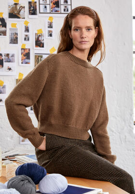 PULLOVER IDA III Cool Wool Big Mélange fra Lana Grossa