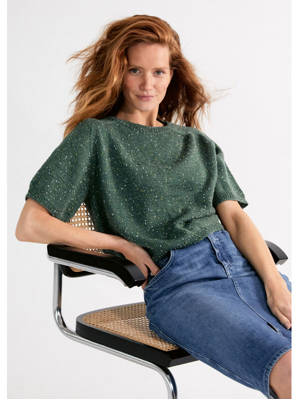 Lana Grossa TOP-DOWN-SHIRT HEDDA IV Cool Wool Dots