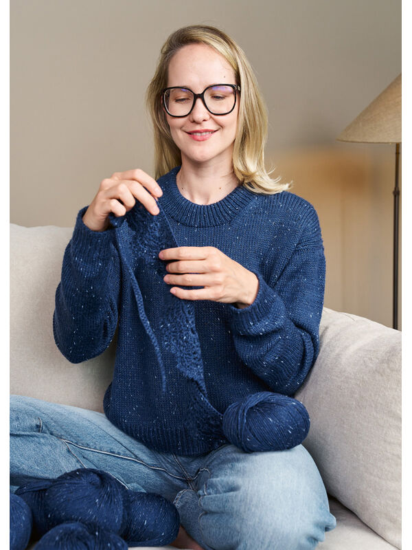 Lana Grossa sinchens PULLOVER II Cool Wool Big Dots