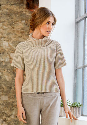 RIBSWEATER Cool Wool Melange  fra Lana Grossa