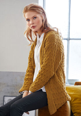 CARDIGAN Cool Wool Big Melange fra Lana Grossa