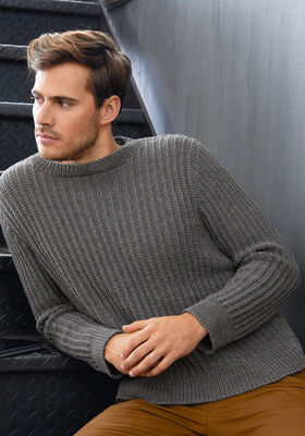 HERRESWEATER Cool Wool fra Lana Grossa