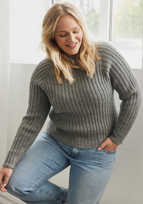 RAGLANPULLOVER Merino Uno fra Lana Grossa