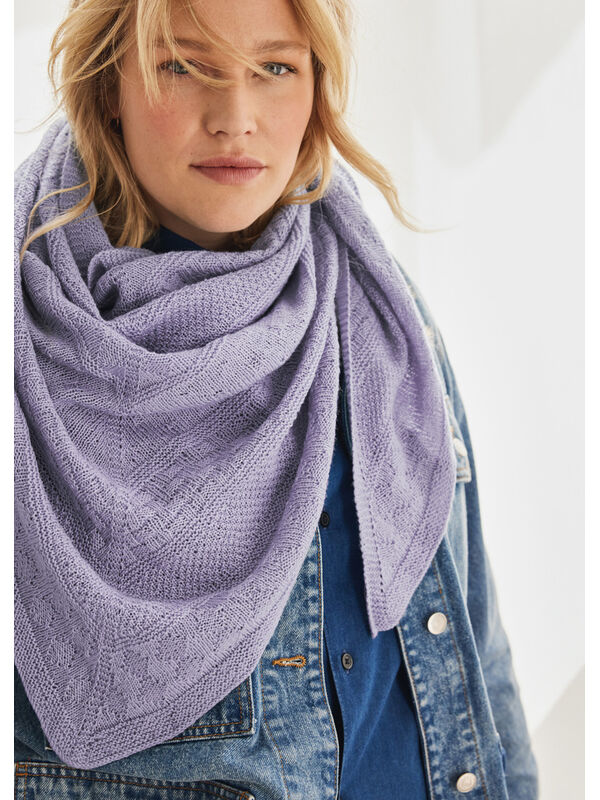 Lana Grossa TREKANTTØRKLÆDE Cool Wool Lace
