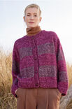 Lana Grossa BLOKSTRIBET JAKKE Cool Wool Vintage & Silkhair
