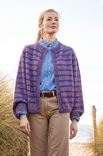 Lana Grossa TOP DOWN JAKKE MED STRIBER Merino Superiore & Silkhair