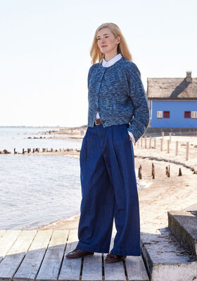 JAKKE I HALVPATENT Cool Wool Print fra Lana Grossa