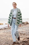 Lana Grossa TOP-DOWN JAKKE MED STRIPBER Vintage Superchunky