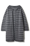 Lana Grossa TOP-DOWN JAKKE MED STRIBER Merino Superiore & Silkhair