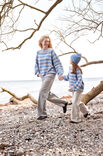 Lana Grossa TOP-DOWN PULLOVER MED STRIPER FOR BØRN Cool Wool Big Mélange