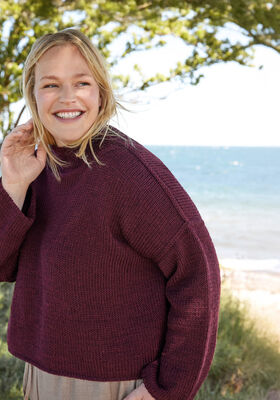 OVERSIZED PULLOVER Cool Wool Superbig Mélange fra Lana Grossa