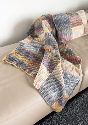 PLAID Merino Twister - Strikkeopskrift (SE) fra Lana Grossa