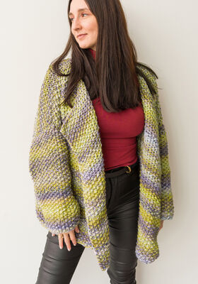 CARDIGAN Merino Twister - Strikkeopskrift (SE) fra Lana Grossa