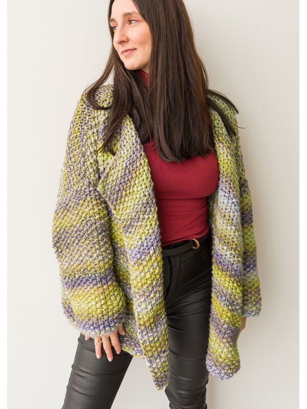 Lana Grossa CARDIGAN Merino Twister - Strikkeopskrift (SE)