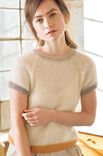 Lana Grossa SWEATER MED KORTE ÆRMER Silkhair